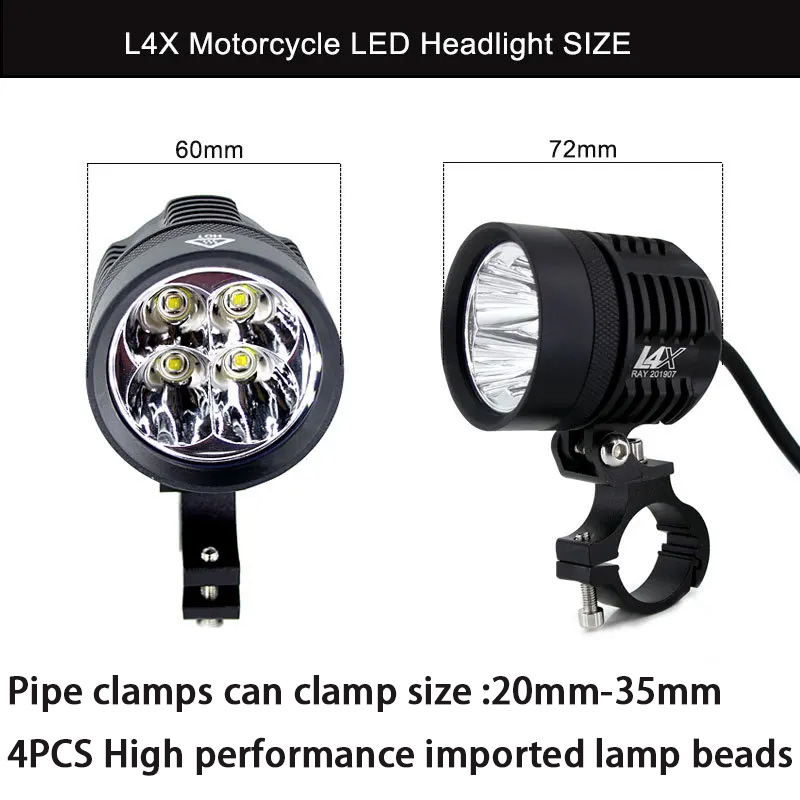 Double Colors LED Strobe Motor - đánh giá và giá Universal Motorcycle Led Headlight Projector